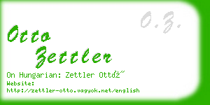 otto zettler business card